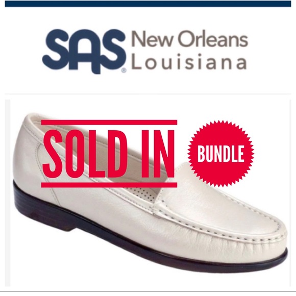 SAS Shoes - “Simplify” Loafers in “Pearl Bone” Leather